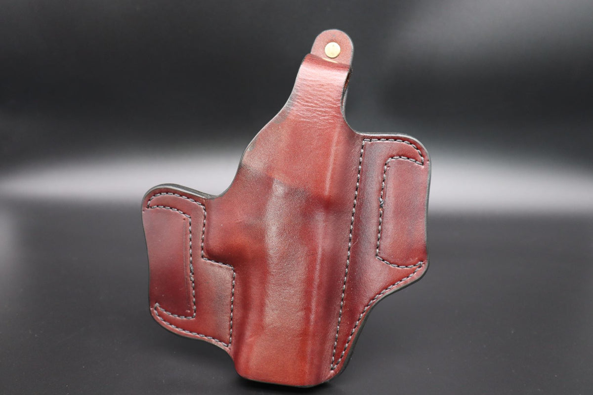 USA製 TED BLOCKER HOLSTERS バスケットウィーブガンベルト Ted Blocker Black Leather Lined SP 100 Cross Draw Holster