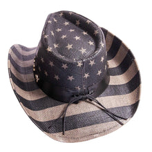 Load image into Gallery viewer, Americana - Straw Cowboy Hat
