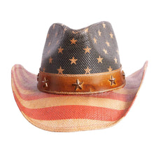 Load image into Gallery viewer, Americana - Straw Cowboy Hat
