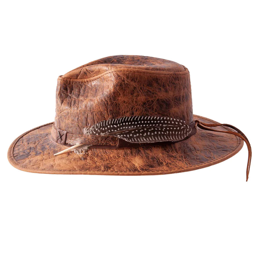 Leather outback best sale hat