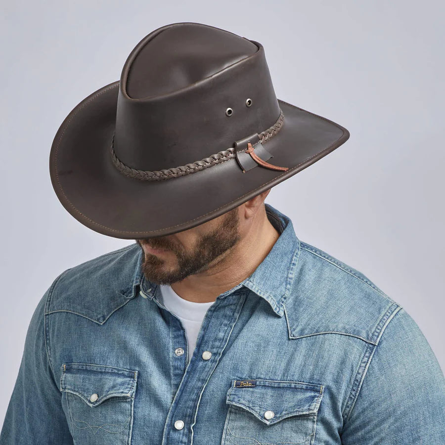 Bushman | Womens Leather Outback Hat by American Hat Makers