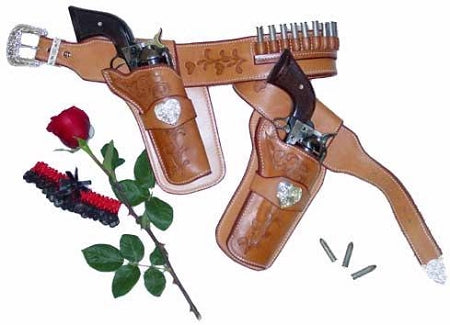 Heartbreaker Western Rig (Belt and Gun Holsters) for Ladies