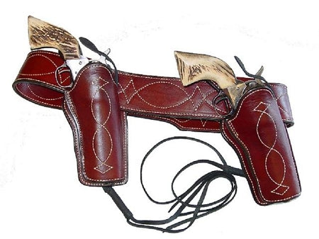 Ol' #4 Double Western Rig - Cross Draw (Gun Holster & Belt)