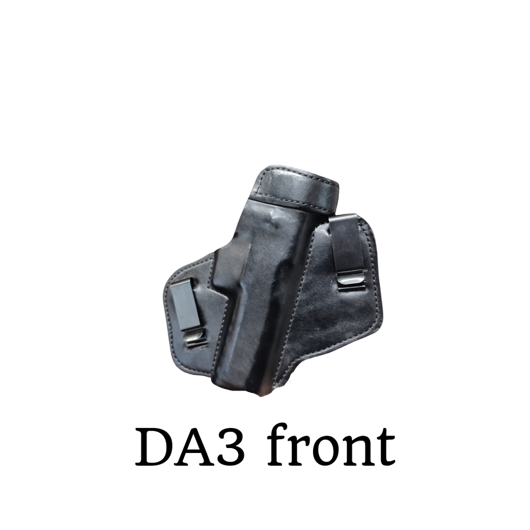 DA3 Holster in Stock -  Black Leather for a P320